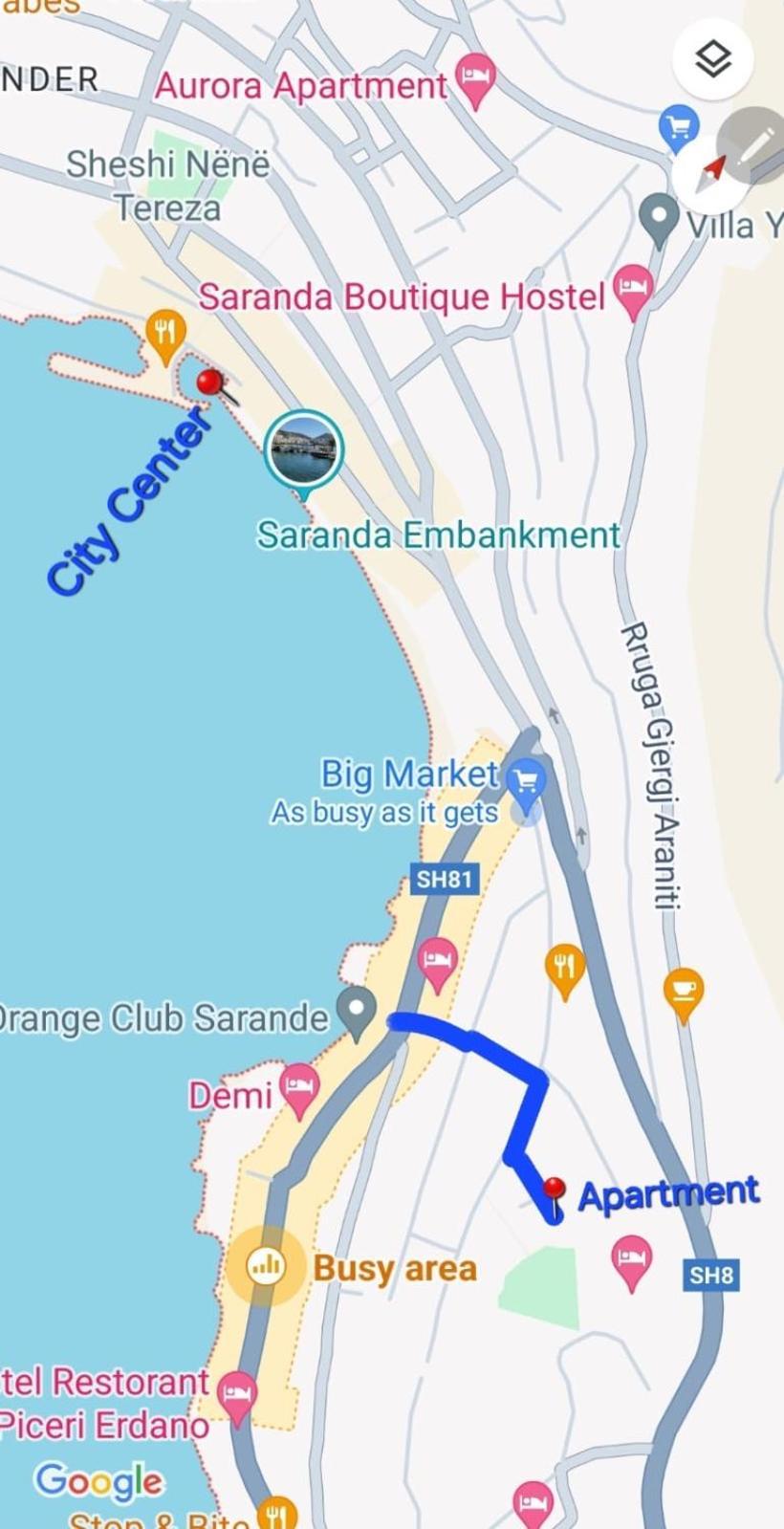 Niko Apartament Sarandë Eksteriør bilde